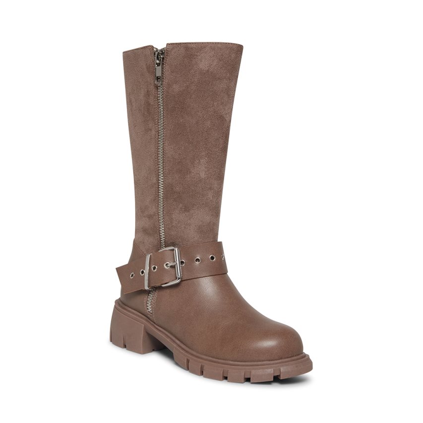 Botas Altas Steve Madden Jholly Niños Marrones | ES WH168E